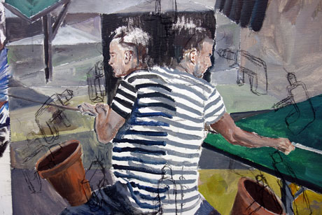 Nachmittag · 600 × 330 cm - Painting by Michael Kunze
