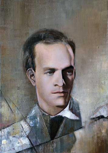 Ingmar Bergman (3) - Painting by Michael Kunze